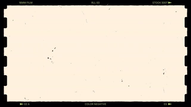 Retro vintage Super 8 mm film scratch grain and grunge 4k Animation Overlay