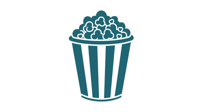 Popcorn in a Striped Bucket.
