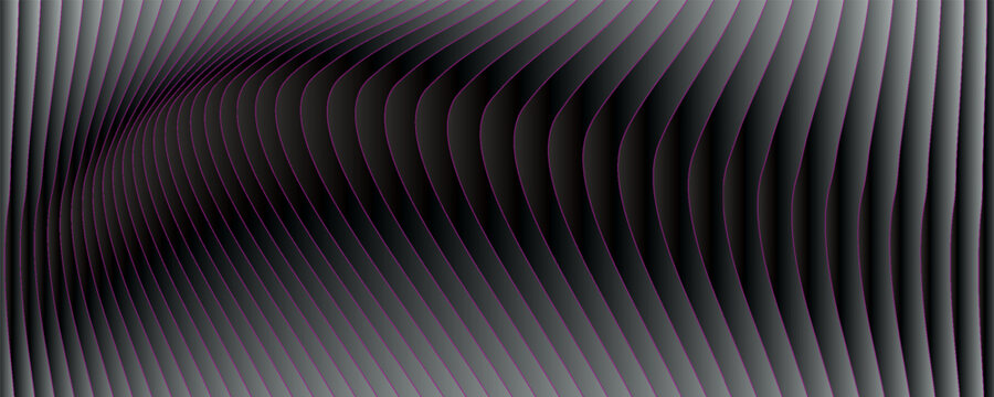 Gelombang Monokromatis Abstrak Futuristik Modern