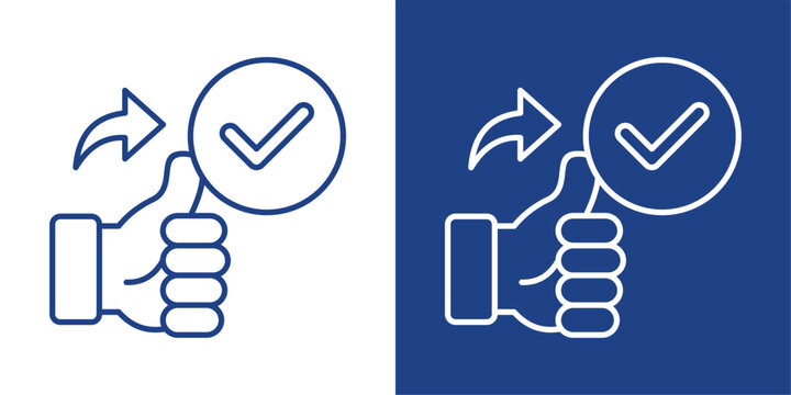 Followup Blue And White Icon Style Collection