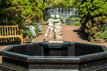 Obraz premium A picturesque public park and botanical garden.