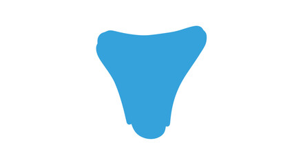 Obraz premium Blue Silicone Baby Feeding Spoon.