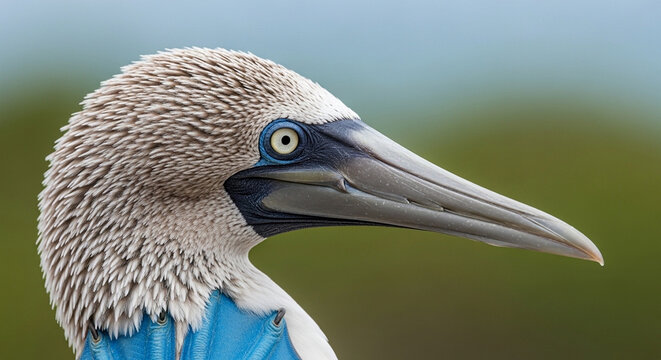 Close-up of Blue-footed Booby Bird.