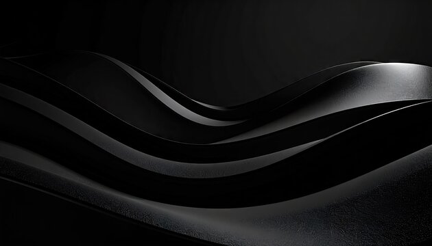 Abstract dark waves with texture and shadowing for background or design