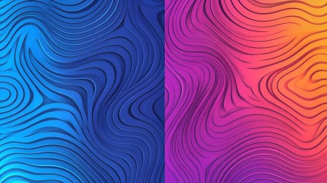 Vibrant Abstract Lines: A mesmerizing tapestry of dynamic, swirling lines in a gradient of vivid colors, blending seamlessly to evoke a sense of movement and visual harmony. 