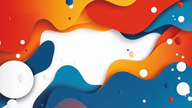 Colorful Abstract: A vibrant, layered composition of flowing shapes in a lively palette, this image is perfect for adding dynamism and depth to any project.