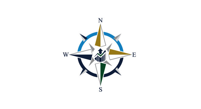 Compass Navigation Tool Direction Indicator.