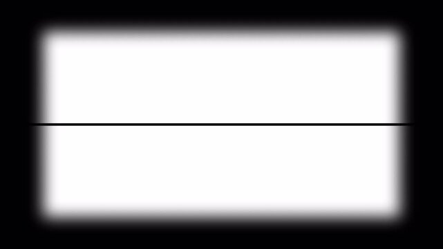 Television turn off broken set tranparent. Can be used in articles, blog posts, or social media content related to technology or repair. alpha channel 4K
