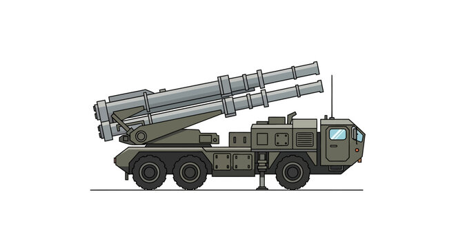 Military missile launcher vehicle.