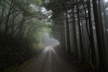 Fototapeta premium Mystical Forest Road