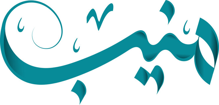 Muneeb Arabic Calligraphy PNG | Transparent Background Arabic Name Logo, Custom Typography Design, Islamic Calligraphy Art