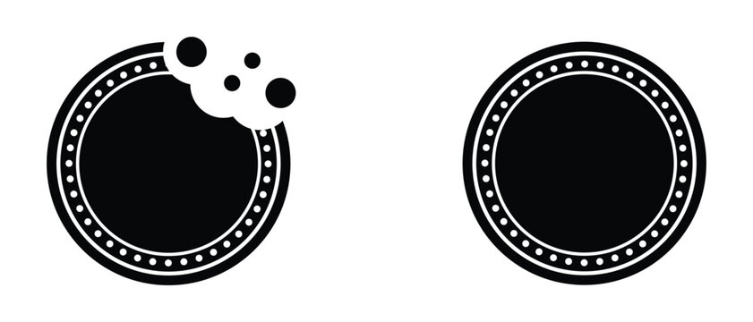Biscuit icon. set, set of biskut icon, Set Biskut Cracker Icon, Biscuit Cookie icon.