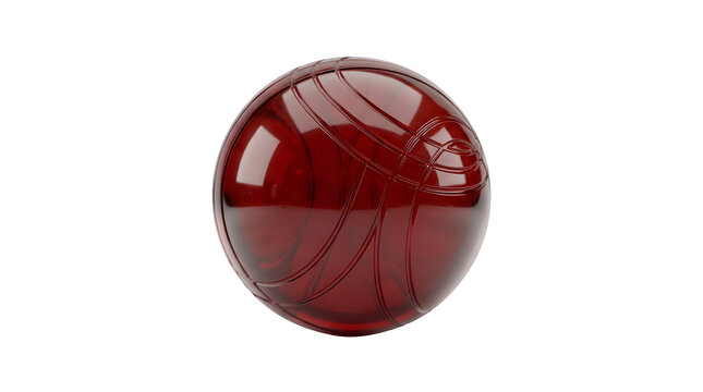 Red Snitch Ball with Visible Wings Detail isolated on transparent background