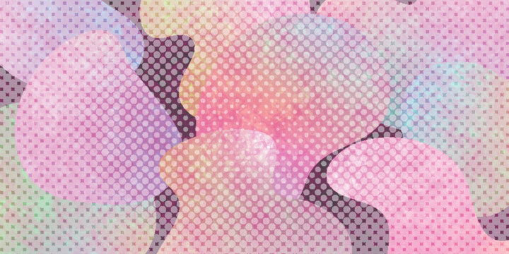 Vibrant Abstract Pastel Colored Dotted Pattern Background