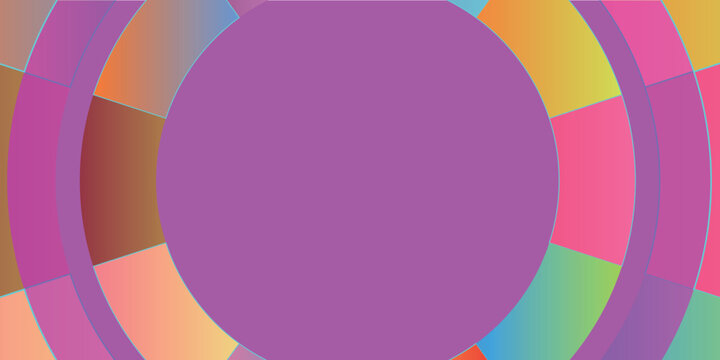 Vibrant Abstract Circular Gradient Background Art Design