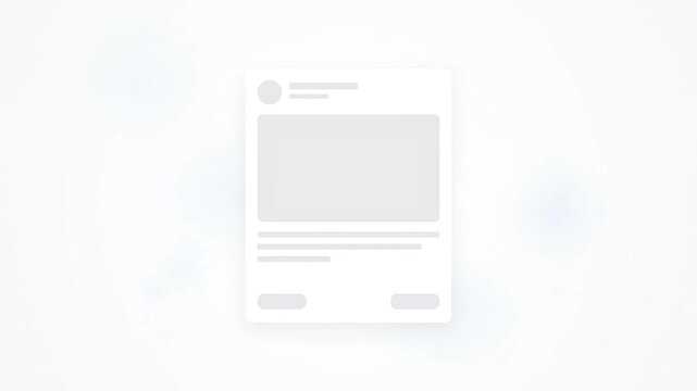 loading skeleton UI animation on a white background