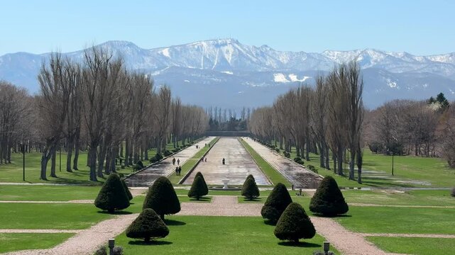 春の前田森林公園。北海道札幌市