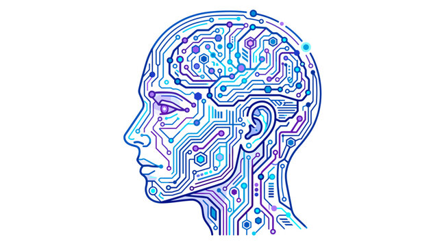 Intricate depiction of the human brain's neural network, showcasing the convergence of technology and cognition.
