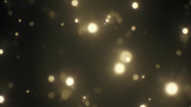 幻想的な光粒子が奥行きを生む上質な抽象背景