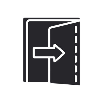 logout icons outline and Flat Style,transparent background
