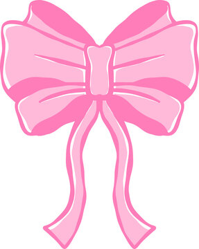 Hand Drawn Cute Bow Ribbon Illustration