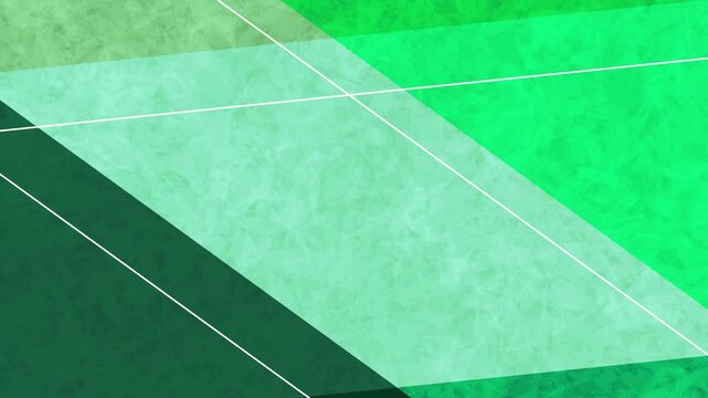 Abstract Green Geometric Shapes with Textured Paper Surface