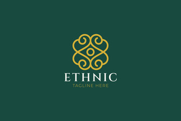 Ethnic Ornament Luxury Mandala Logo Template © captoro