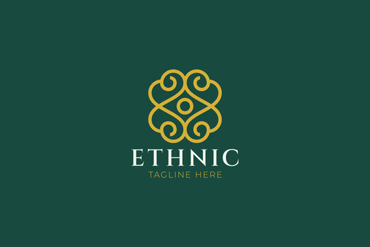 Ethnic Ornament Luxury Mandala Logo Template