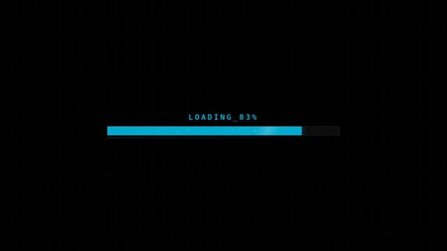 Engaging Loading Screen Animation with Dynamic Progress Bar and Modern Motion Graphics Design Video
