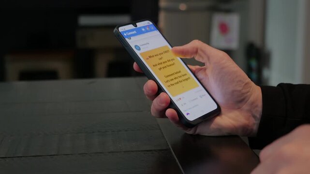 Middle Aged Man Encounters Cybersecurity Issue With Oversharing Social Media Platform - Invasive Memes Asking Personal Information Harvesting Concept