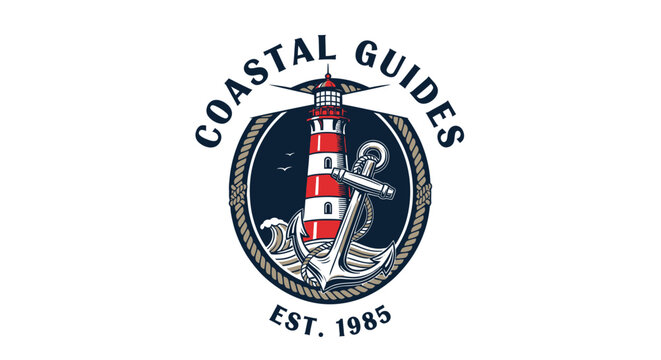 Coastal Guides logo with lighthouse anchor.