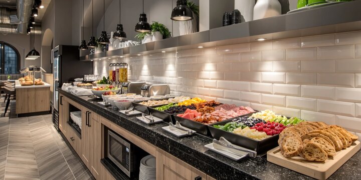 food on display at all-you-can-eat buffet