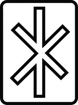 Asterisk symbol on keyboard button