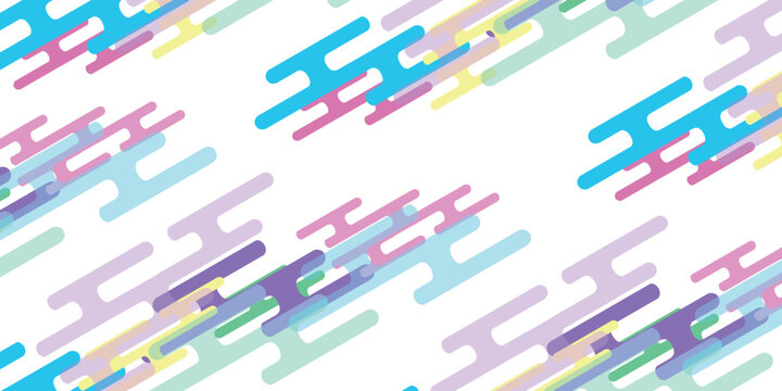 Colorful Abstract Pattern with Rounded Geometric Shapes