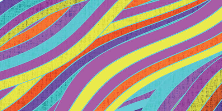 Vibrant Abstract Wavy Pattern With Textured Colorful Stripes