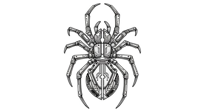 Detailed illustration of a spider creature.
