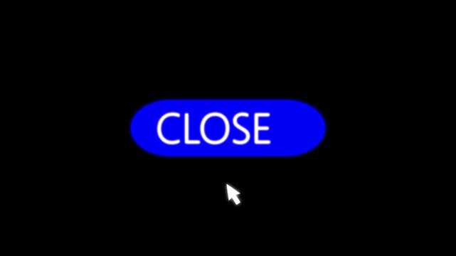 Interactive red close button animation with glowing effect and smooth click feedback for UI and UX design projects.