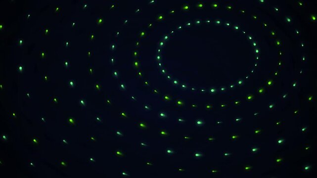 Futuristic 4K video background featuring 10 circular neon lights in Vibrant and Vibrant colors. Enhanced with a realistic twinkling and flickering effect for a dynamic look. Captured from a top right 