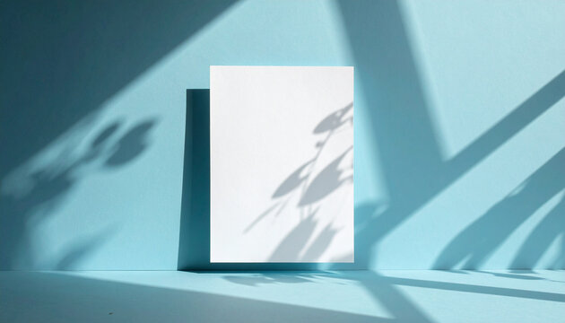 Blank white paper with shadow effect