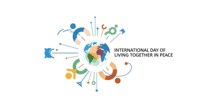 International day of living together in peace design