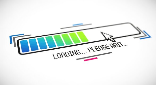 Loading animation progress bar.