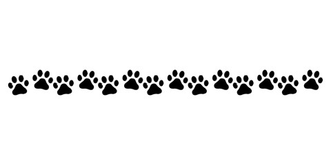 Footprint pet. Paw prints. Dog or cat vector, icon. Foot puppy isolated on white background. © Hendra