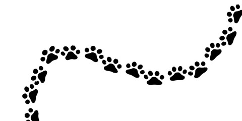 Footprint pet. Paw prints. Dog or cat vector, icon. Foot puppy isolated on white background. © Hendra