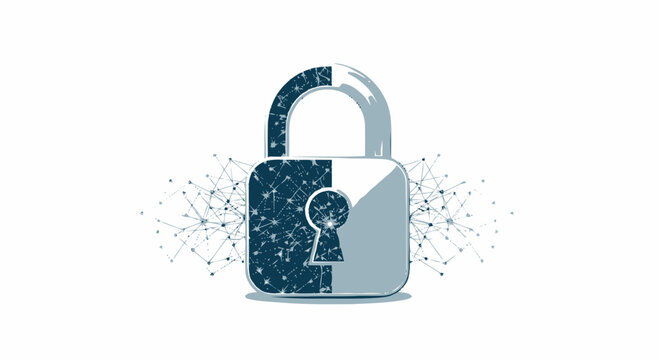 Digital Lock with Keyhole Secure.
