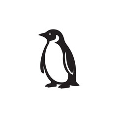 Obraz premium Minimalist Penguin Outline Icon