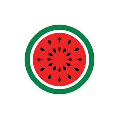 Fototapeta premium Fresh Watermelon Slice Icon