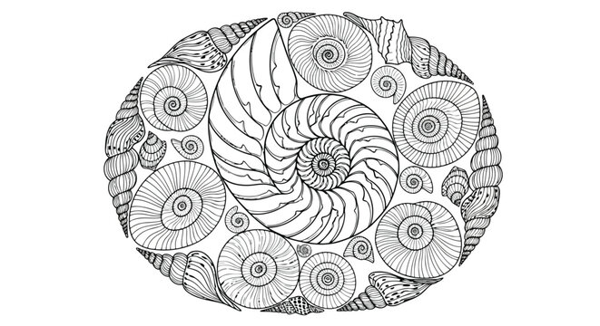 A large oval brooch with a floral design