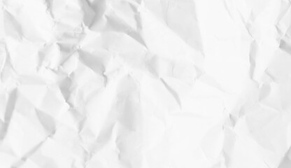 Fototapeta premium Crumpled white paper texture background high resolution image for designers and artists to use freely