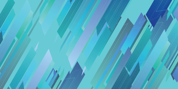 Abstract Geometric Blue Diagonal Background Design