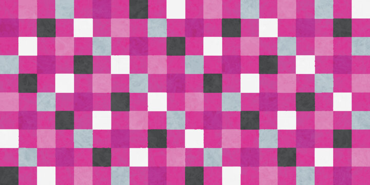 Colorful Abstract Checkered Pattern Background Texture